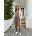 thumbnail image 6 of Ekouaer Pajamas for Women Set 2 Pack Lounge Set Short Sleeve Pjs Joggers Long Pants Loungepwear with Pockets, 6 of 7