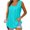 Sky Blue, variant on Yubnlvae Women's Pleated Square Neck Tank Top - 2025 Summer Loose Fit Flowy Sleeveless Blouse (Curved Hem | Breathable Cotton | Casual Elegance) (Sky Blue | 3XL)