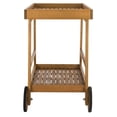 thumbnail image 6 of Safavieh Renzo 2 Tier Outdoor Farmhouse Wooden Bar Cart, 6 of 10