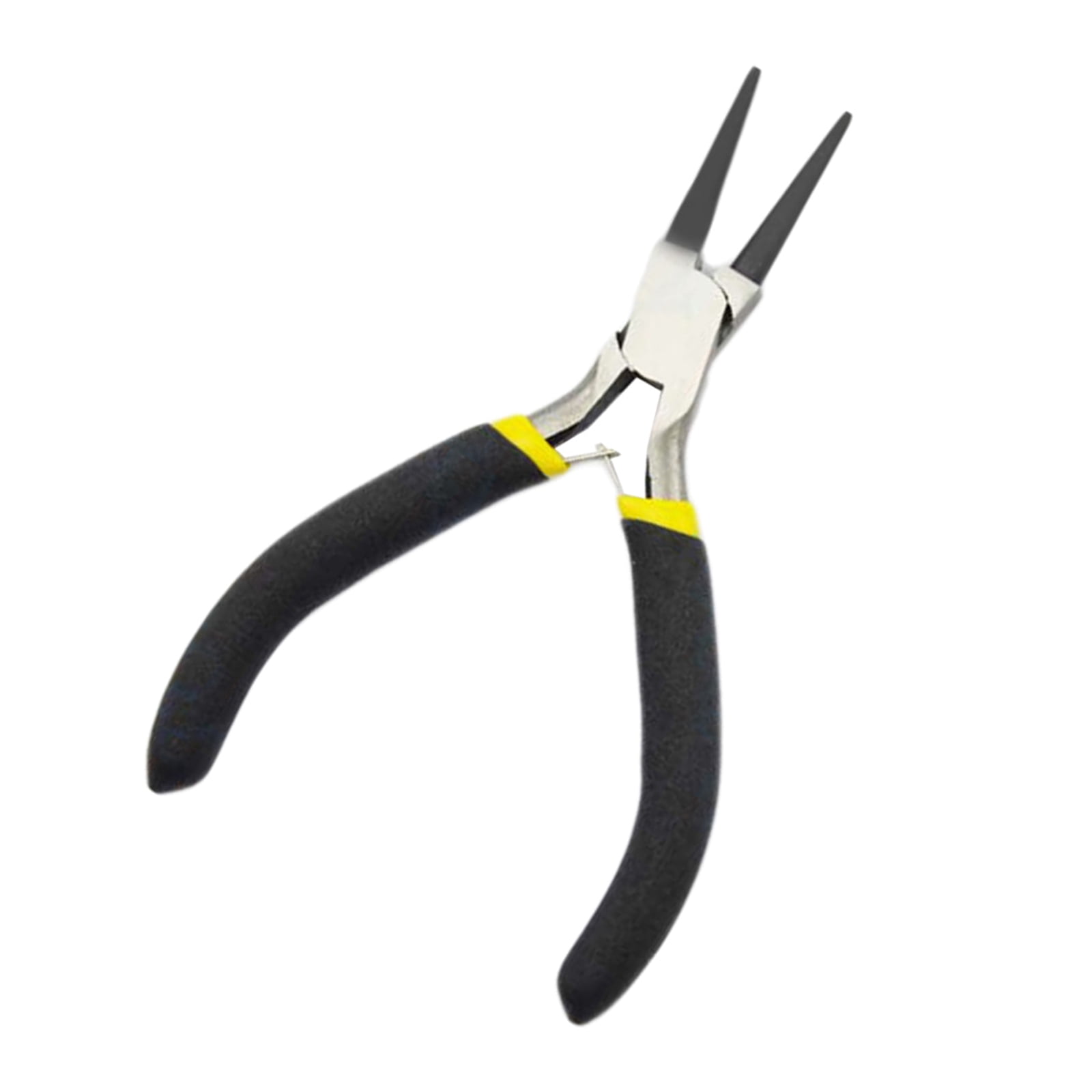 UNTERING Needle Nose Pliers 8PCS Mini Pliers Set Long Nose with Teeth Flat Jaw Round Curved Needle Diagonal Nose Wire End Cutting Cutter Tools