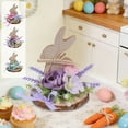 thumbnail image 7 of Wooden Easter Bunny Table Ornaments for Dining Room Table Easter Bunny for Spring Holiday Easter Party Decor Ornament Indoor Outdoor Garden Yard Lawn Decor, 7 of 7