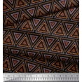 thumbnail image 2 of Soimoi Black Cotton Duck Fabric Triangle Art Geometric Print Fabric by Yard 42 Inch Wide, 2 of 3