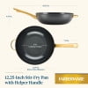 thumbnail image 4 of Farberware Forged Induction 12 Inch Ceramic Nonstick Stir-Fry Pan with Helper Handle, Dishwasher Safe and Oven Safe to 500°F, Black, 4 of 4