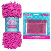3C4G Locker Decorating Set - Shaggy Carpet & Storage Bin, Fuchsia