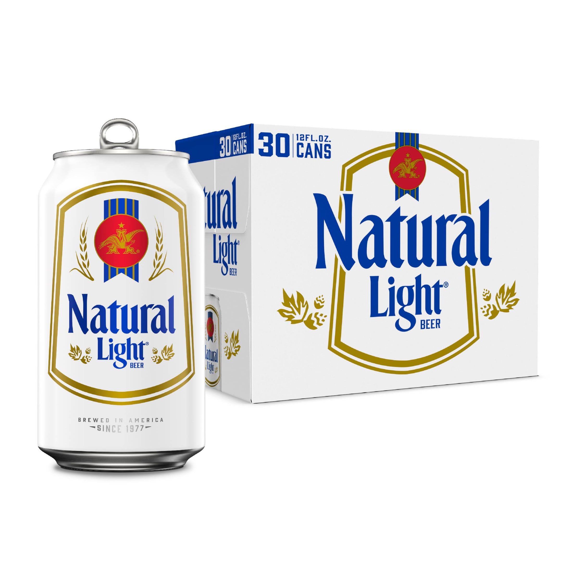 2200px x 2200px - Natural Light Beer, 30 Pack Beer, 12 FL OZ Cans, 4.2% ABV - Walmart.com