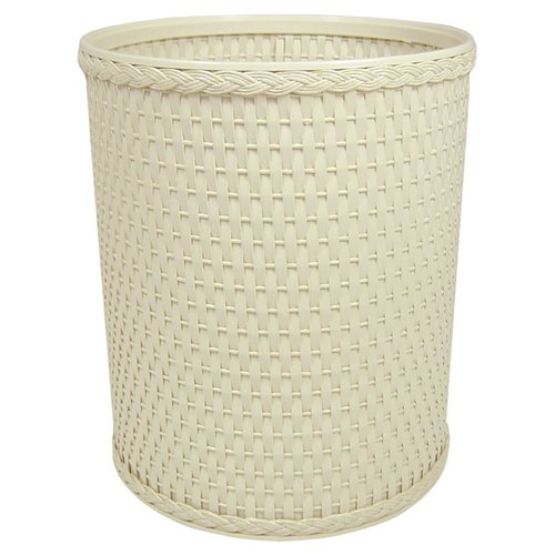 Chelsea Collection Decorator Color Round Wicker Wastebasket - image 4 of 7