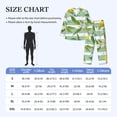 thumbnail image 4 of Naloa Lemon Men’s Pajamas Set - Long Sleeve Button Down Sleep Shirt and Pajama Bottoms Sleepwear Set-Large, 4 of 7