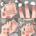 thumbnail image 1 of 9-Color Matte Eyeshadow Palette: Golden Grid Design with Base, Blend & Highlight Shades for Seamless Day-to-Night Looks - Ultra-Fine, Pigmented Powder, No Fallout, Layerable Formula - Compact 1.3cm, 1 of 7