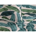thumbnail image 3 of Ambesonne Jungle Quilted Bedspread Set 3 Pcs, Tropical Hawaii Exotic Print, Queen, Pale Rose Green Dark Teal, 3 of 4