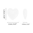 thumbnail image 4 of Unique Bargains 5 Pair Eyeglass Temple Tips Heart Pattern Anti-slip Ear Hooks 0.47"x0.49"x0.22" White, 4 of 5