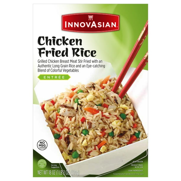 InnovAsian Chicken Fried Rice Frozen Asian Meal, 18 oz - Walmart.com