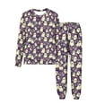 thumbnail image 2 of MKOSPLRT Pyjamas d'Halloween pour Enfants 3-15 Ans Chandails à Manches Longues Bas Resserré Pjs Joggers Mignons Imprimé Citrouille Fantômes Vêtements de Nuit Vêtements de Détente pour Fille Garçon, 2 of 9