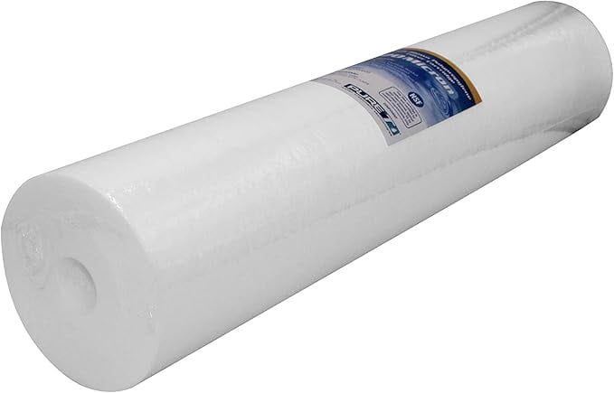 PureT BVB2000020 20x4.5" Water Sediment Filter - NSF Certified - Spun Poly Filter Removes Sediment and Other Organic Debris (20 u Micron Rated)