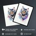 thumbnail image 2 of Siberian Cat Lovers Gift Watercolour Pet Portrait Painting Artwork Unframed Wall Art Print Poster Home Decor Premium, 2 of 5