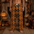 thumbnail image 2 of Gunia Big And Tall Halloween Pjs Pants For Men Funny Pumpkin Graphic Drawstring Elastic Waist Soft Pajama Pants Sleepwear Bottoms Lounge Pants ,Size S-3Xl, 2 of 8