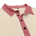thumbnail image 5 of Polo Shirts for Men Casual Solid Collared Classic Long Sleeve Top Mens Loose Blouses, 5 of 7