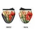 thumbnail image 2 of Pofeuu Vibrant Amaryllis Flowers Print Thickened Mini Silicone Oven Mitts Heat Resistant, Rubber Oven Mitt Gloves, Finger Pinch Grips, Pot Holder, Silicone Potholder, 2 of 7