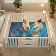 thumbnail image 2 of WOBOGO Cute Dragon Owl Baby Playmats Extra Large Waterproof Rollable Activity Pads for Toddlers 50×50inch, 2 of 7