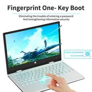 TOPOSH 11.61920*1080P 2-in-1s Touch Screen Mini Laptop,Intel N6000,4 Core,8GB+128GB,Windows 11,Portable,Bluetooth WiFi,Silver,Multilingual for Study,Work,Meeting Daily