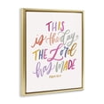 thumbnail image 3 of Stupell Industries The Day The Lord Has Made Spiritual Painting Gold Floater Framed Canvas Art Print Wall Art, 25 x 31, 3 of 9