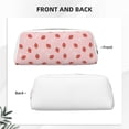 thumbnail image 5 of Uemuo Hand Drawn Strawberry Printed Leather Pencil Case, Pencil Pouch, Portable Pencil Bag, Pen Case for& Office, 5 of 7