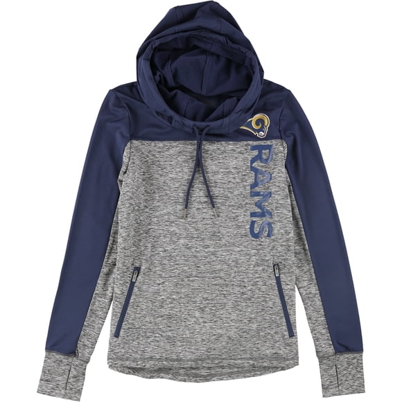 Sudadera con capucha NFL Los Angeles Rams para mujer gris pequeña