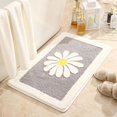 thumbnail image 1 of Small Daisy Bathroom Absorbent Floor Mat Fresh Bathroom Door Mat, 1 of 4