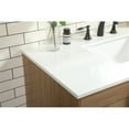 thumbnail image 4 of Elegant Decor Eugene 42" Aluminum MDF Single Bathroom Vanity in Walnut Brown, 4 of 8