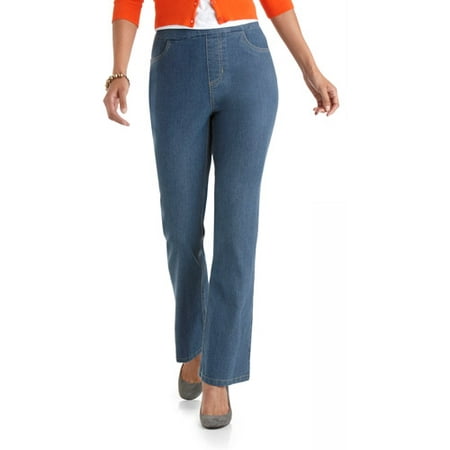 White Stag - Women's Denim Pull-On Jeans - Walmart.com