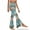 American Tribal Horse Cactus Print, variant on Xoenoiee Flare Leggings for Women Tall High Waisted Bell Bottom Pants Tummy Control Workout Leggings Slit Flared Hem Wide Leg Yoga Pants for Workout,Gym, Office, Yoga, M, American Tribal Blue