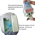 thumbnail image 3 of Dog Pooper Scooper, Portable Poop Scoop Handheld Size for Walking Large and Small Dogs Waste Cleaner with Bag Dispenser, No Touch Dog Poop Trash Can for Outdoors with s 8 Rolls, 3 of 6