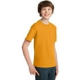 thumbnail image 4 of Port & Company Youth Cotton Essential T-Shirt. Gold. L., 4 of 4