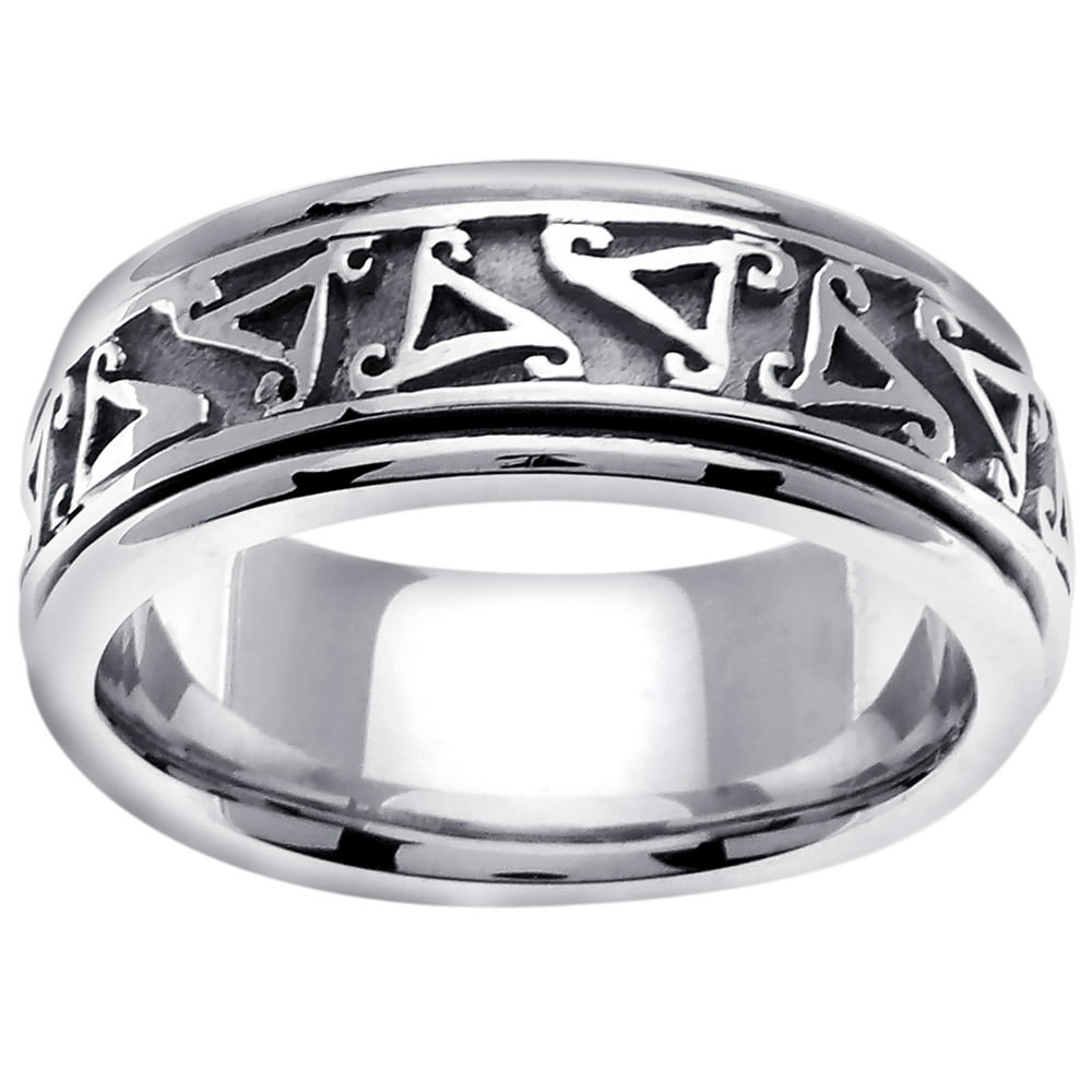 Wedding Rings Depot Platinum Triskele Celtic Comfort Fit