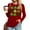 Z04 Red, variant on Erwazi St Patricks Day Women Long Sleeve T-Shirts Crewneck Clover Print Cute Tee Tops