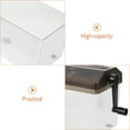 thumbnail image 3 of OULII Portable Manual Paper Shredder Black Compact Desktop Hand Crank for Home Office Use, 3 of 7