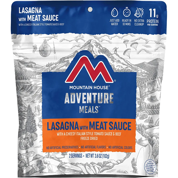 Mountain House Lasagna with Meat Sauce Freeze Dried Backpacking