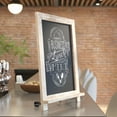 thumbnail image 3 of Flash Furniture Canterbury 12" x 17" Weathered Tabletop Magnetic Chalkboards with Metal Scrolled Legs, Hanging Wall Chalkboards, Countertop Memo Boards, Set of 10, 3 of 13