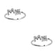 thumbnail image 3 of Minnieouse Anillo abierto con letras mayúsculas, anillos reutilizables seguros para mujer, para interiores y exteriores, viajes, oficina, Type3 NO3, 3 of 6