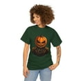thumbnail image 3 of Halloween Pumpkin Head Unisex Heavy Cotton Tee T-Shirt, 3 of 12