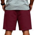 thumbnail image 5 of Lumtrix 2026 Men's Baggy Sweat Shorts Casual Gym Workout Shorts with Pockets Summer Breathable Knee Length Shorts Deep Red XL, 5 of 5