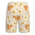 thumbnail image 6 of Kdxio Squirrel And Leaves Pattern Mens Casual Shorts - Drawstring Summer Beach Sports Shorts for Men, 6 of 9