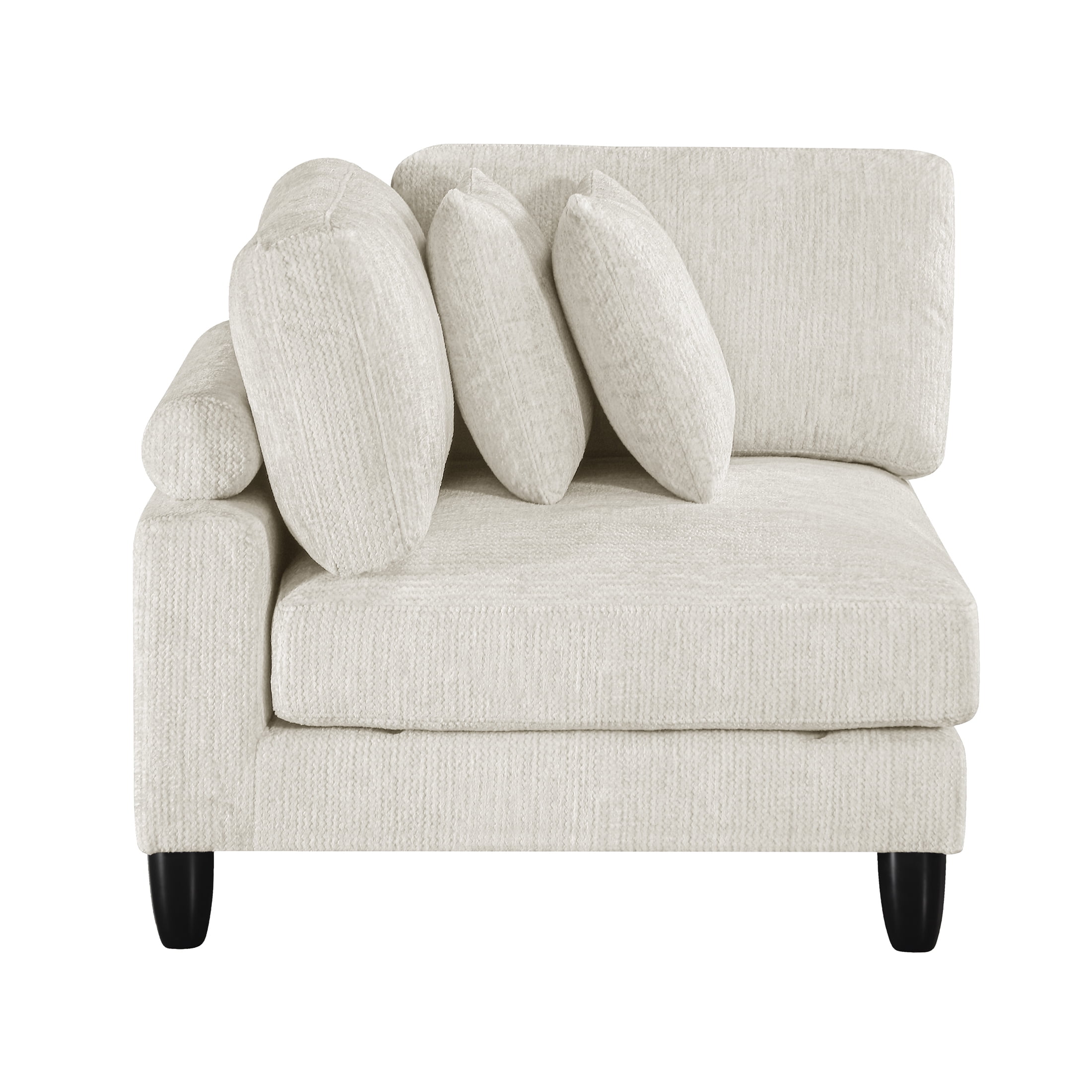 OakvillePark Caden Microfiber Corner Seat, Beige
