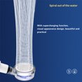 thumbnail image 4 of Wosthever Ducha de baño de 20mm, cabezal de ducha de chorro ajustable, ahorro de agua de alta presión, filtro de aniones para baño, boquilla de SPA para Juegos de accesorios de baño Blanco Wosthever HA005321-02, 4 of 6