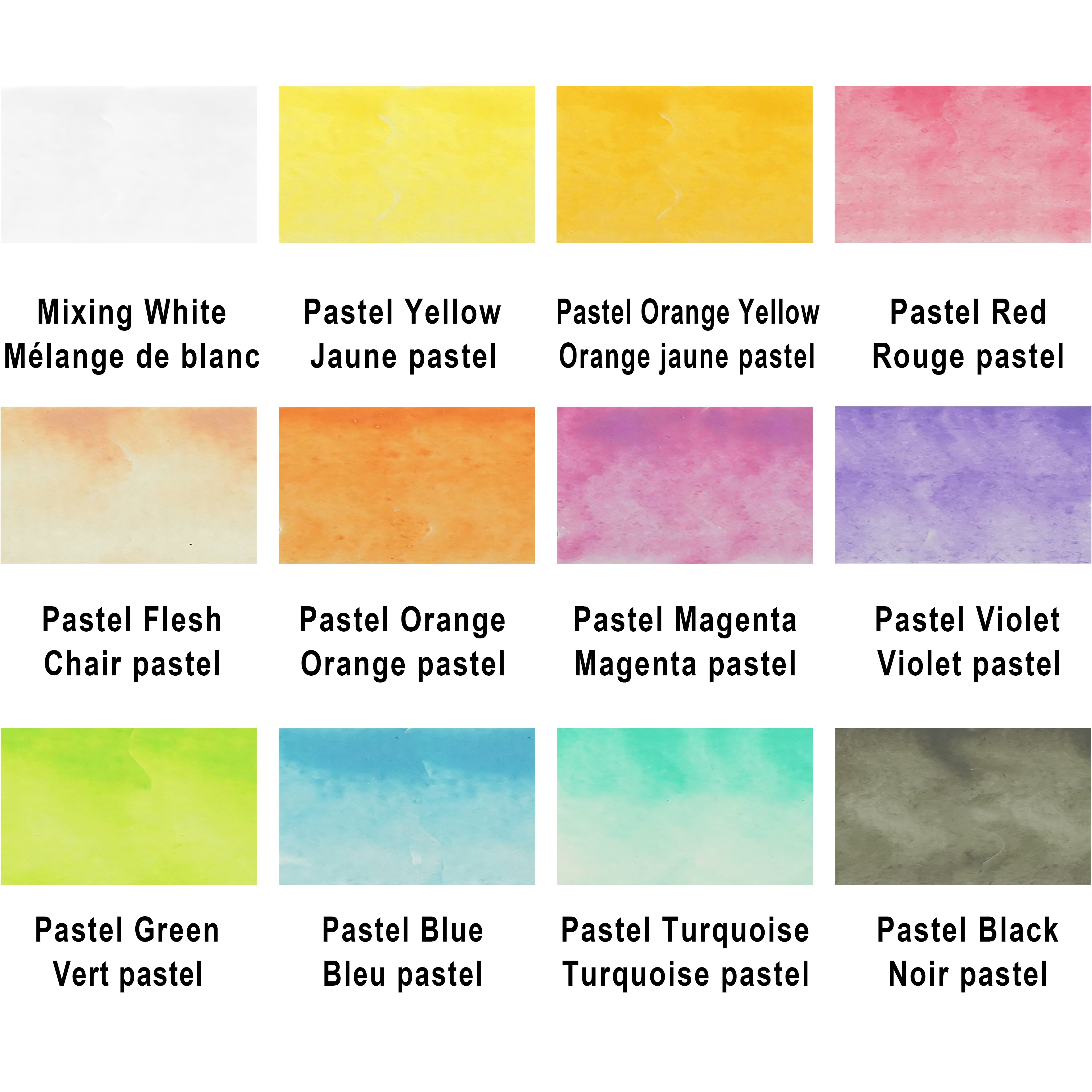 12 Half Pans Pastel Watercolor Set by Artist's Loft - Highly Pigmented Pastel Paints in Metal Tins – Ideal for Watercolor Painting - Mixed Media - and Cardmaking - 6 Pack