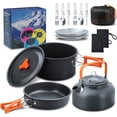 thumbnail image 1 of Juego de Cocina Camping, Bateria de Cocina Camping Juego de Utensilios de Cocina para Acampar 16 Piezas, para Acampar y Caminar Juego de Sartenes para Mochileros, 1 of 4