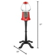 thumbnail image 3 of Great Northern Popcorn 15” Gumball Machine with Stand and Coin Bank, Red, 3 of 7