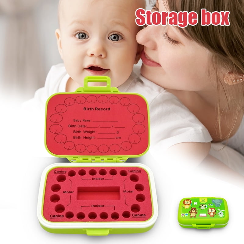 Baby Teeth Storage Box Set Tooth Keepsake Box Teeth Box for Boys and