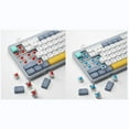 thumbnail image 2 of YK75 84-Key Mechanical Keyboard with Low-Profile Cyan Switches, Tri-Mode Connectivity (2.4G/BT5.0/Type-C), 17 RGB Backlight Effects, 5-Level Brightness, N-Key Rollover, 1850mAh Rechargeable Battery,, 2 of 7