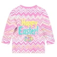 thumbnail image 4 of Amidoa Girls Easter T Shirts- Crewneck Cute Rabbit 3/4 Sleeve Kids Graphic Tops Pink Size 11-12 Years, 4 of 5