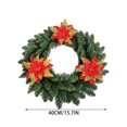 thumbnail image 3 of Aurorax Christmas Decorations Outdoor,Artificial Christmas Wreath Pre-Assembled Realistic Waterproof Winter Decorations for Home, 3 of 7